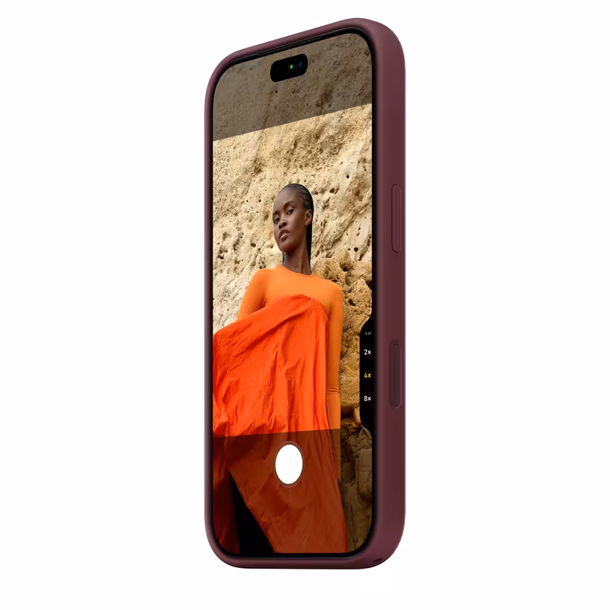 Apple iPhone 18 Pro Silikon Case mit MagSafe Burgundy