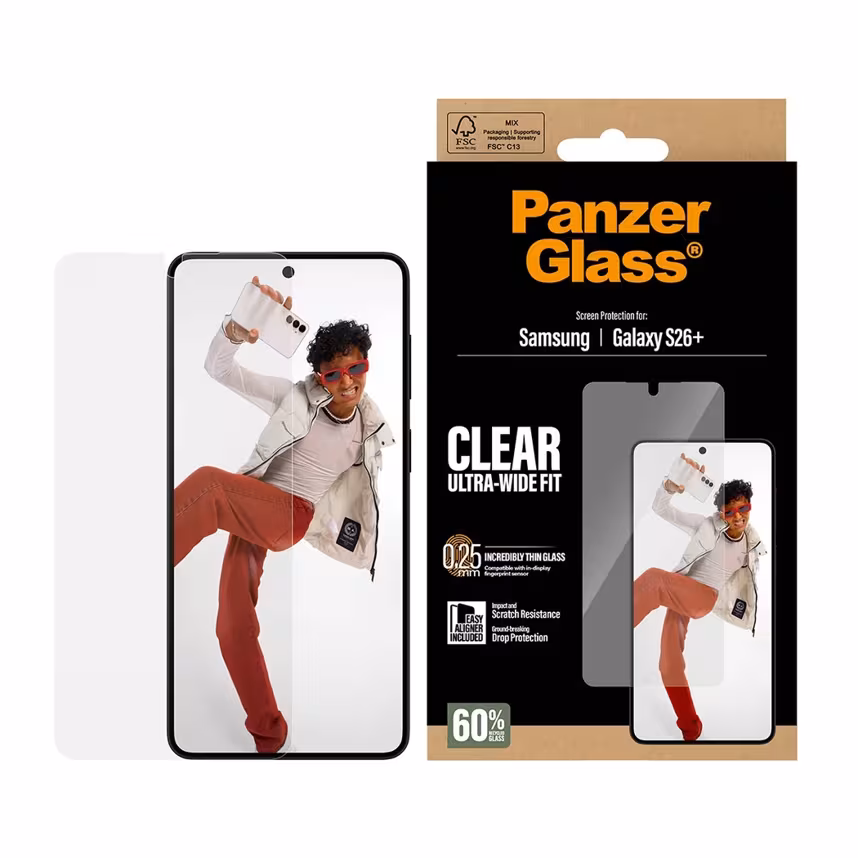 PanzerGlass Glas Samsung Galaxy S26 Plus Ultra-Wide-Fit