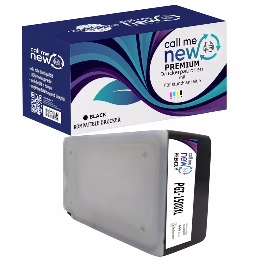 CMN Premium aufber.Tintenpatrone für Canon PGI-1500XL schwar