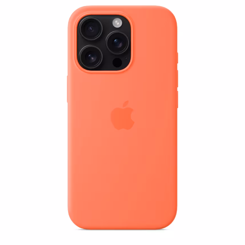 
Apple iPhone 16 Pro Silikon Case mit MagSafe mandarine