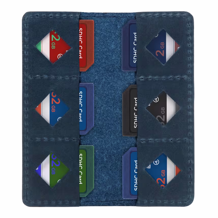 MegaGear SD Kartentasche blau