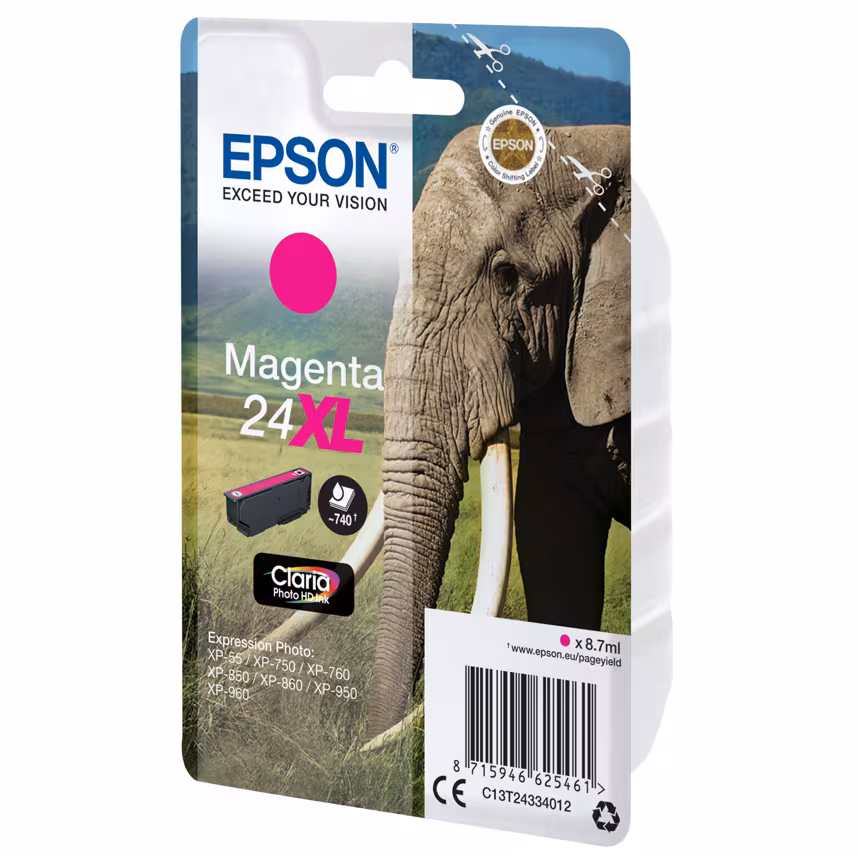 Epson 24XL Tinte Photo Magenta 8,5ml