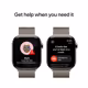 Apple Watch S10 LTE 46mm Natural Titanium+Milanese Loop S/M
