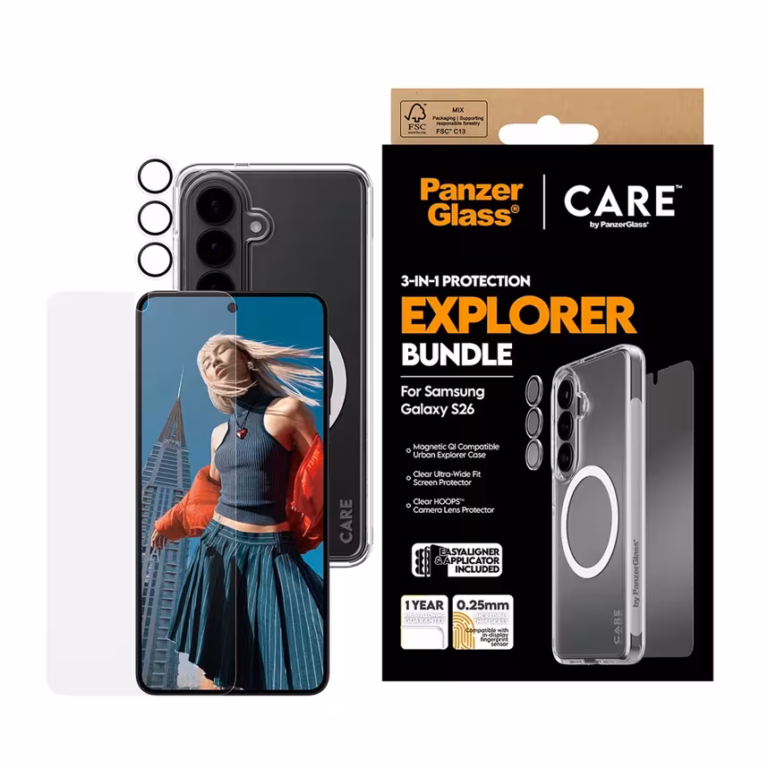 PanzerGlass Care Urban 3 in 1 Bundle Samsung Galaxy S26