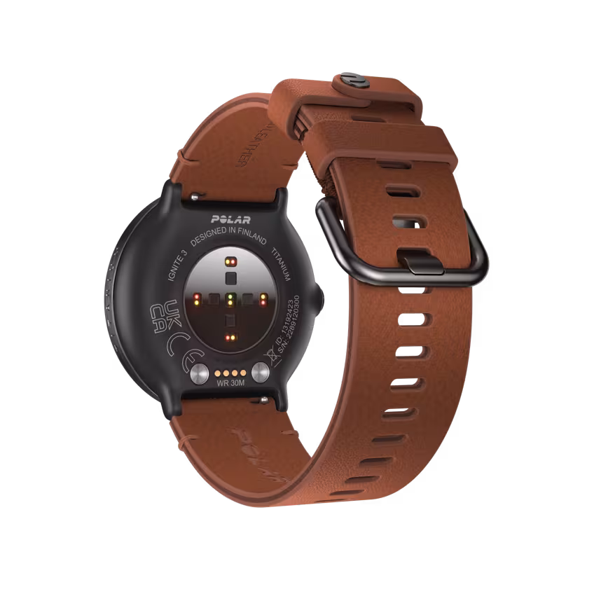 Polar Ignite 3 Titan bronze mit Lederarmband