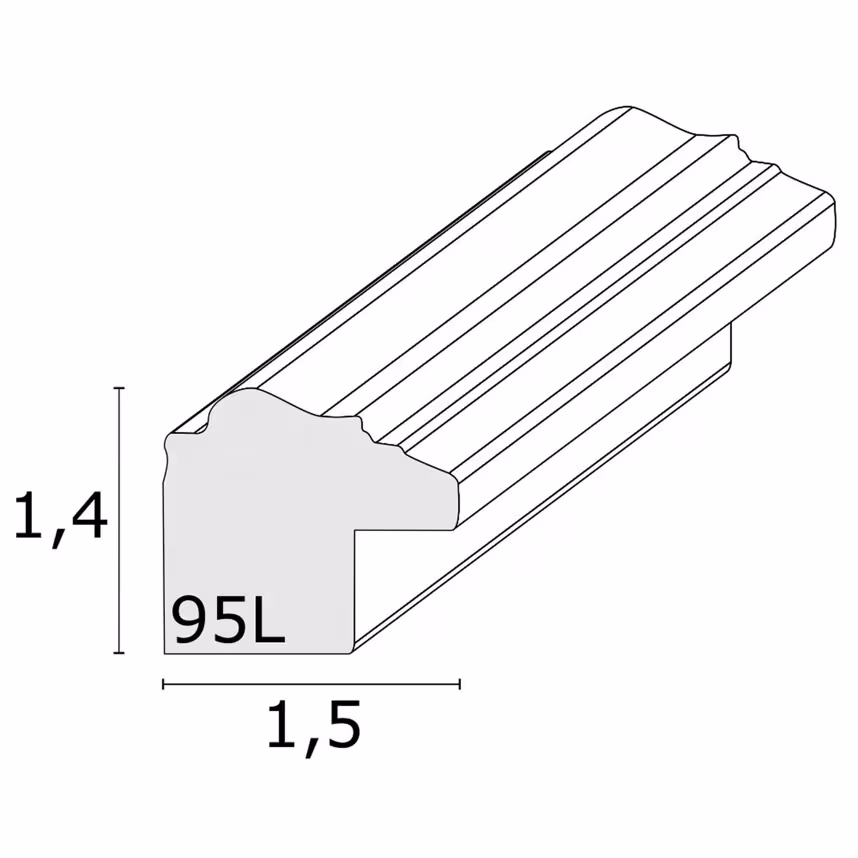 Bilderrahmen Deknudt 15x20cm Kunststoff gold S95LA1