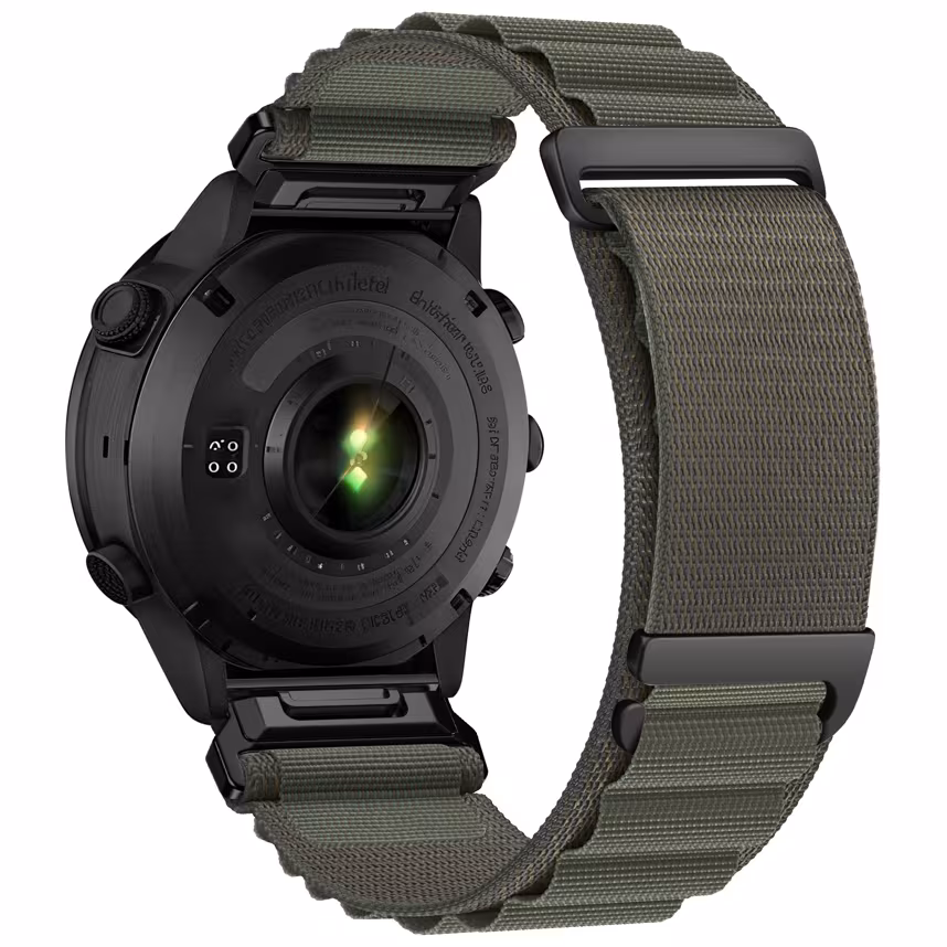 Felixx Smartwatcharmband Nylon Oliv Green- Garmin Q.Fit 20mm
