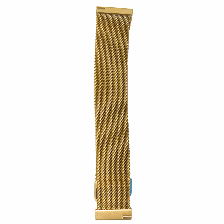 Mika Uhrenarmband Uni 20mm Edelstahl Milanaise gold