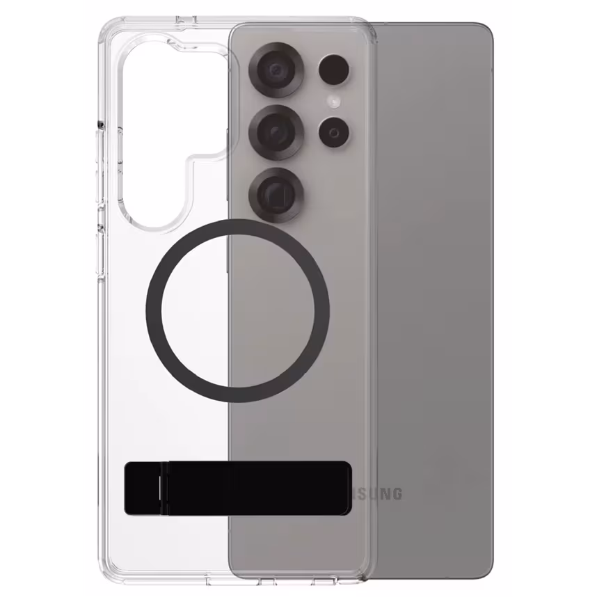 CARE PanzerGlass Case Transparent Kickstand S25 Ultra