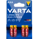 Varta 4703 AAA Longlife Max Power 1,5V 4er
