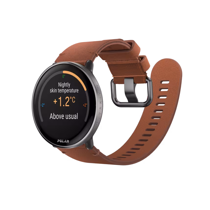 Polar Ignite 3 Titan bronze mit Lederarmband