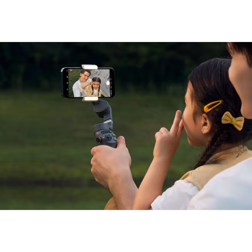 DJI OM Smartphone Klemme mit Licht