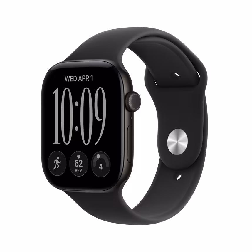 Apple Watch Series 12 GPS 46mm Black Alu Case + Black Sport M/L