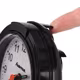 Hama Wecker Classic geräuscharm schwarz/weiß