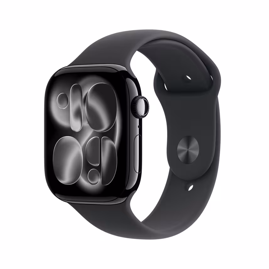 Apple Watch S11 GPS 46mm Jet Black Alu Case + Black Sport M/L
