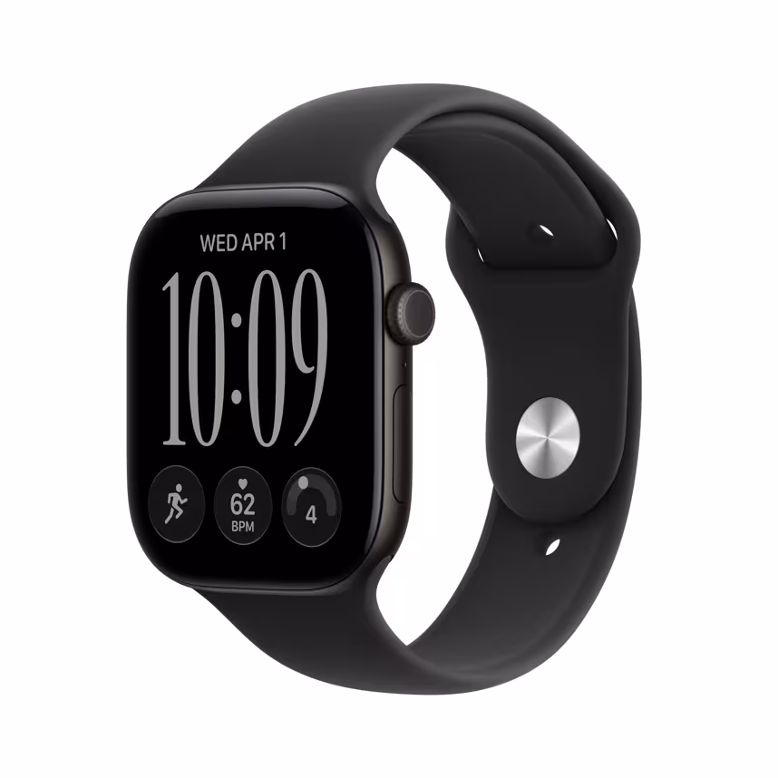 Apple Watch Series 12 GPS 46mm Black Alu Case + Black Sport S/M