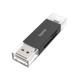 Hama USB-Kartenleser, OTG, USB-A+USB-C, USB 3.2, SD/microSD