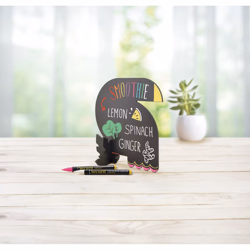 Securit 3-D Tier Toucan Schwarz