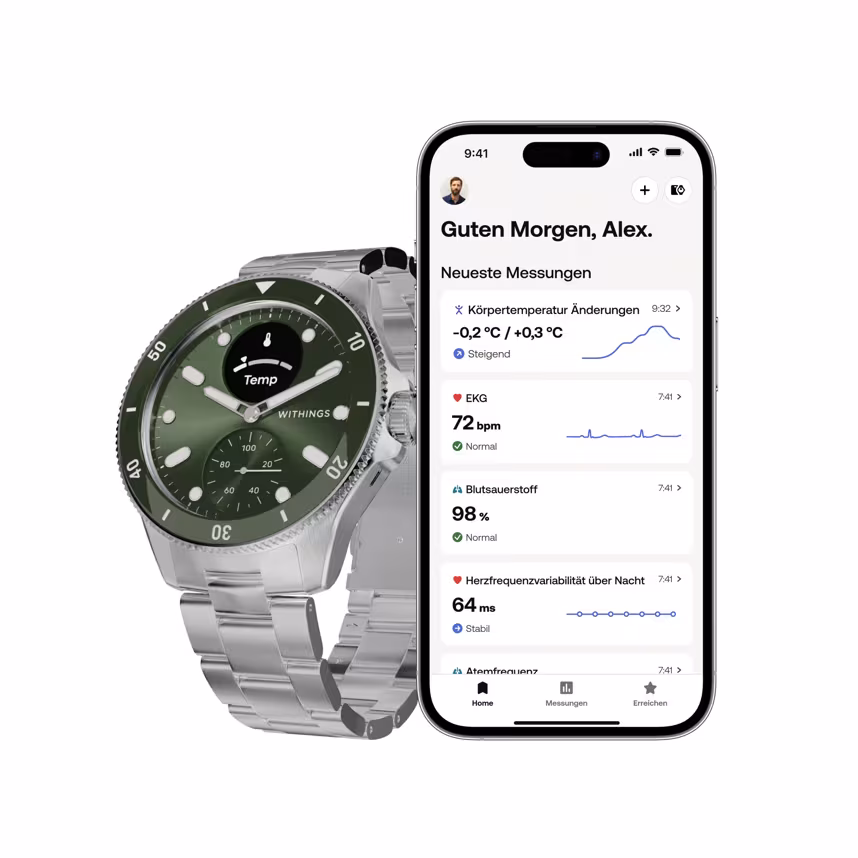 Withings ScanWatch Nova gr&uuml;n