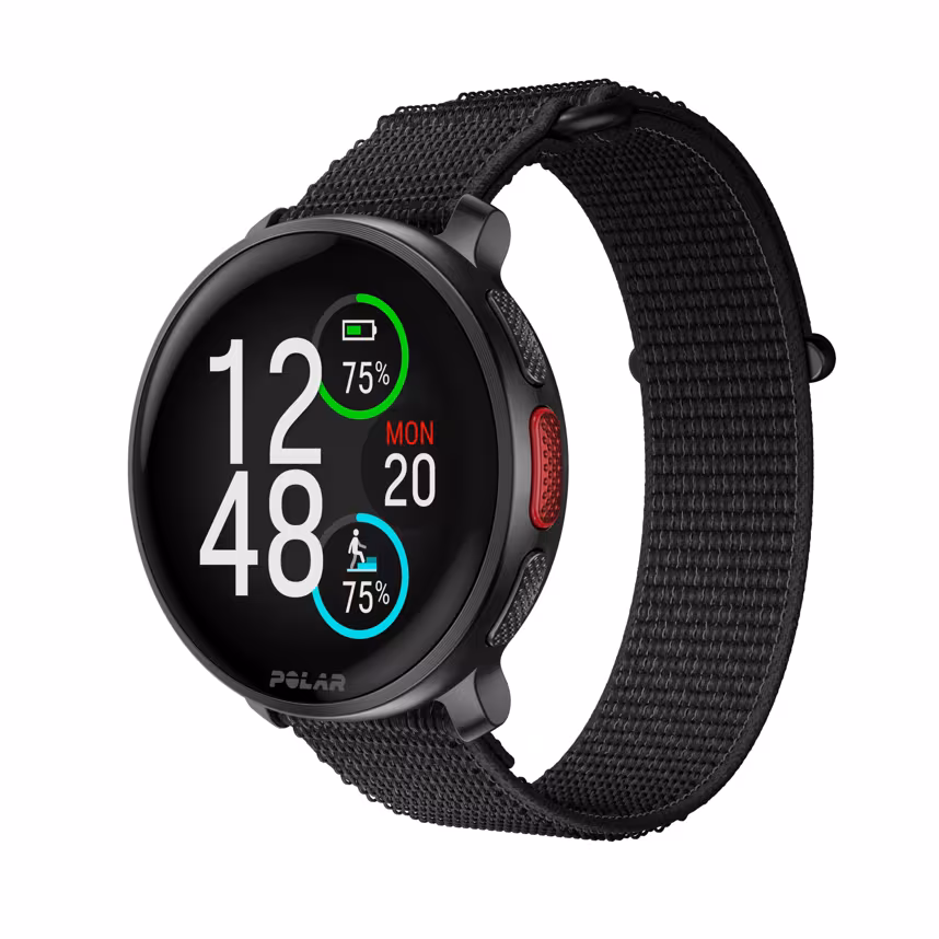 Polar Armband 22mm S/M Hook-Loop schwarz