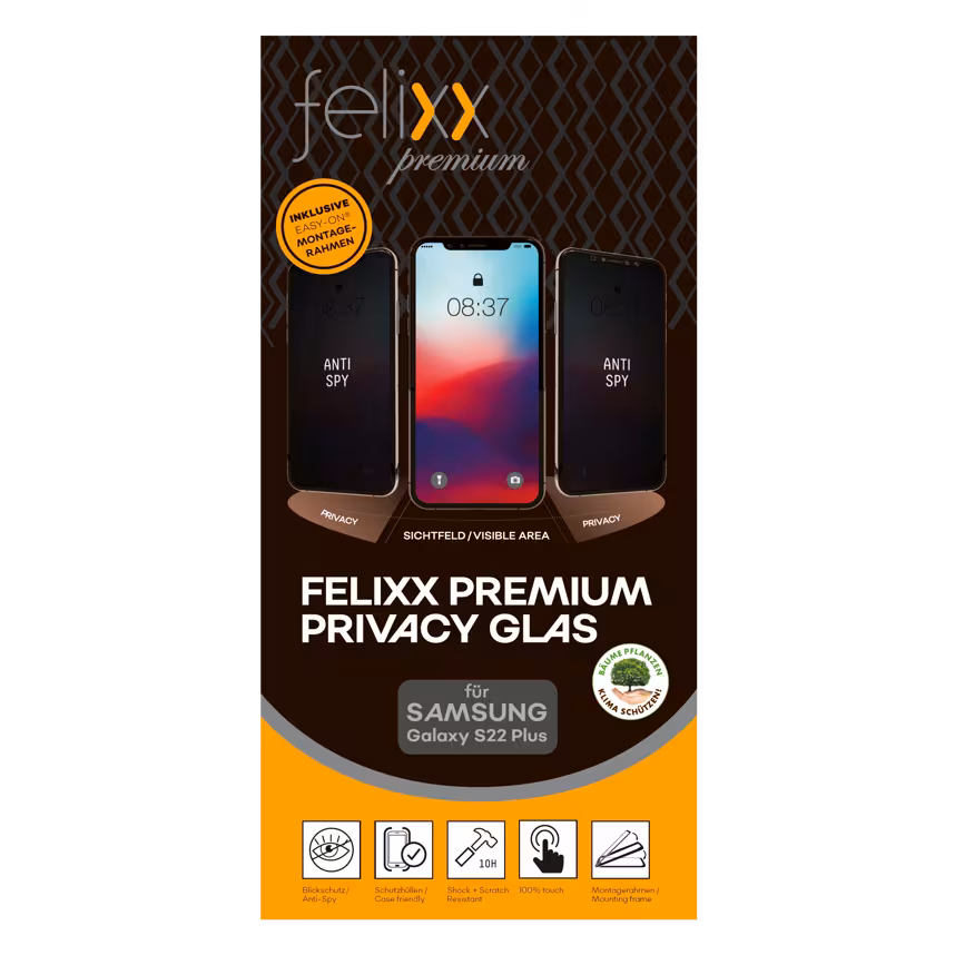 Felixx 3D Glas Full - Blickschutz Samsung Galaxy S22 Plus
