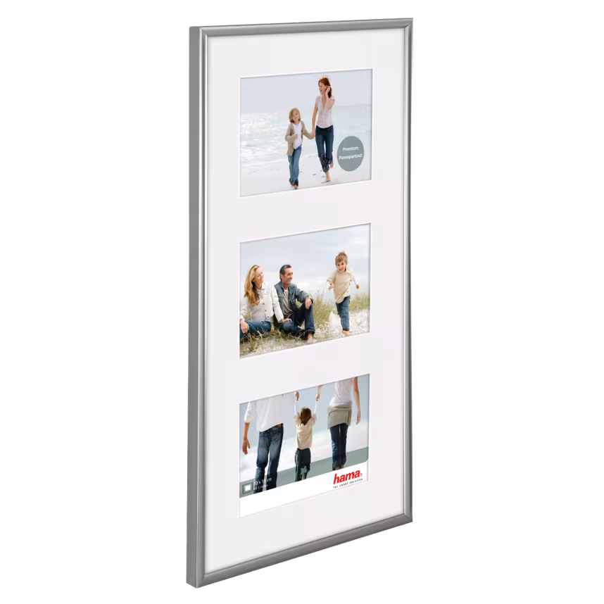 Hama 66722 Rahmen Kunststoff Madrid 25x55 Silber 