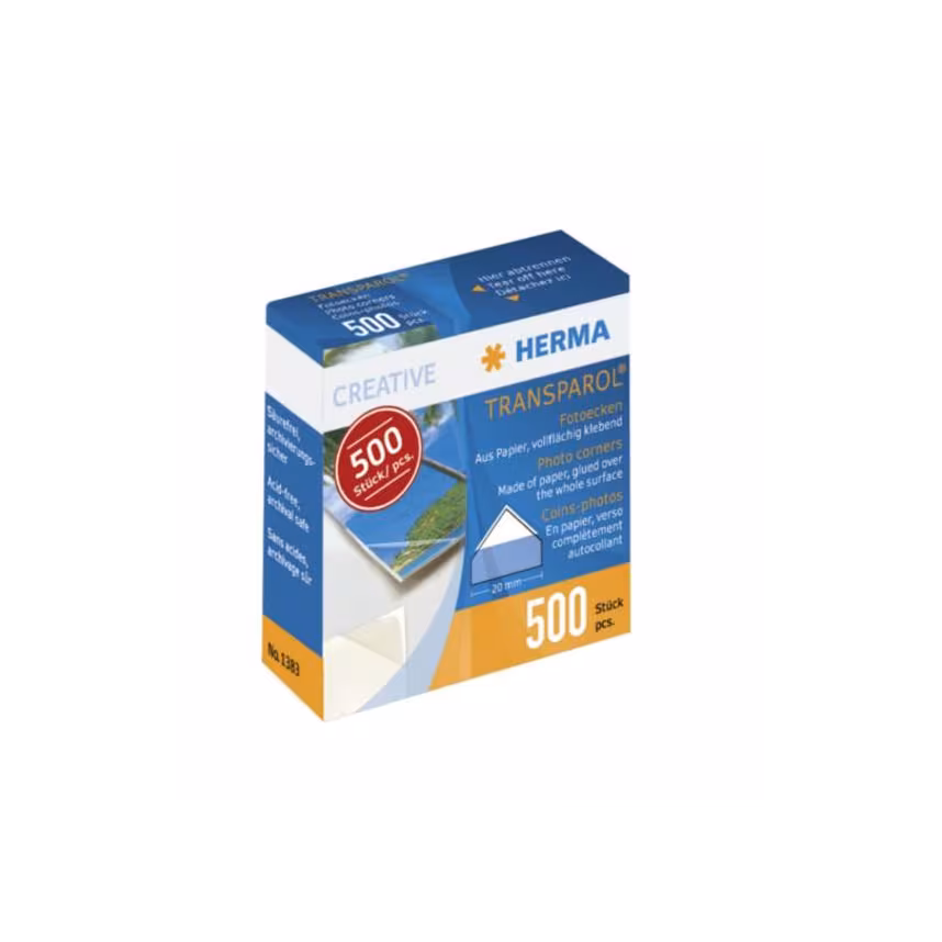 Herma Transparol Fotoecken 500 Stk.