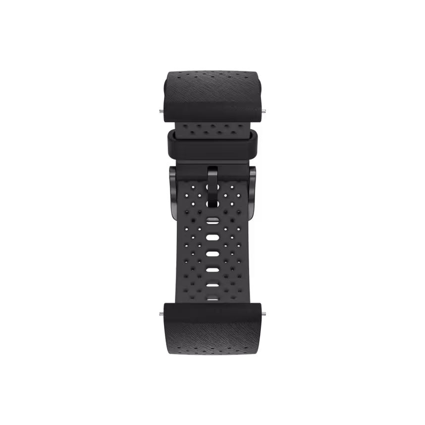 
Polar Armband 22mm Silikon S-L black/grey