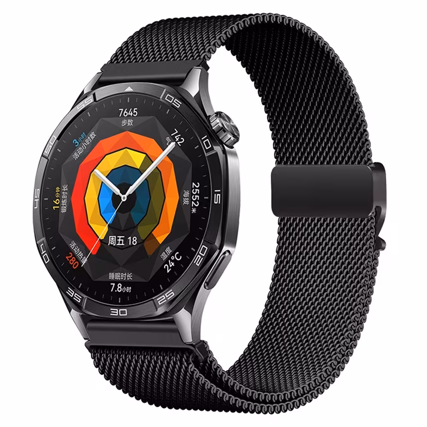Felixx Smartwatcharmband Milanaise Safe Cl. Black-Universal 22mm

