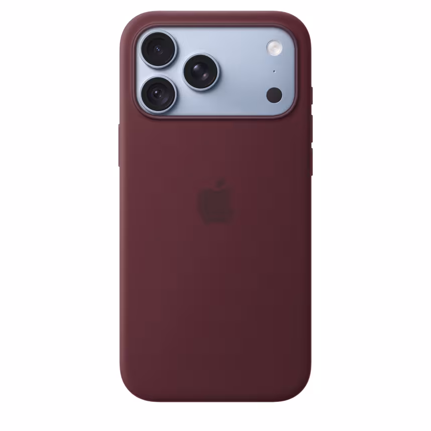 Apple iPhone 18 Pro Max Silikon Case mit MagSafe Burgundy