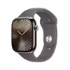 Apple Watch S10 LTE 46mm natural Titanium Case + grey Band M/L