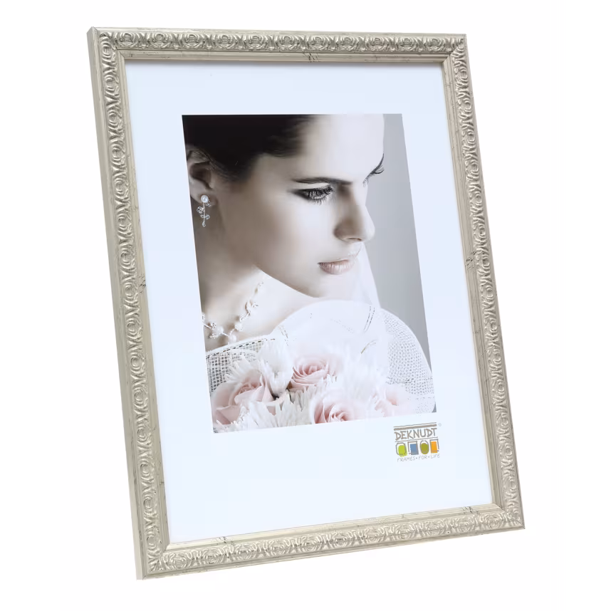 Bilderrahmen Deknudt 20x30cm Kunststoff silber S95LD1