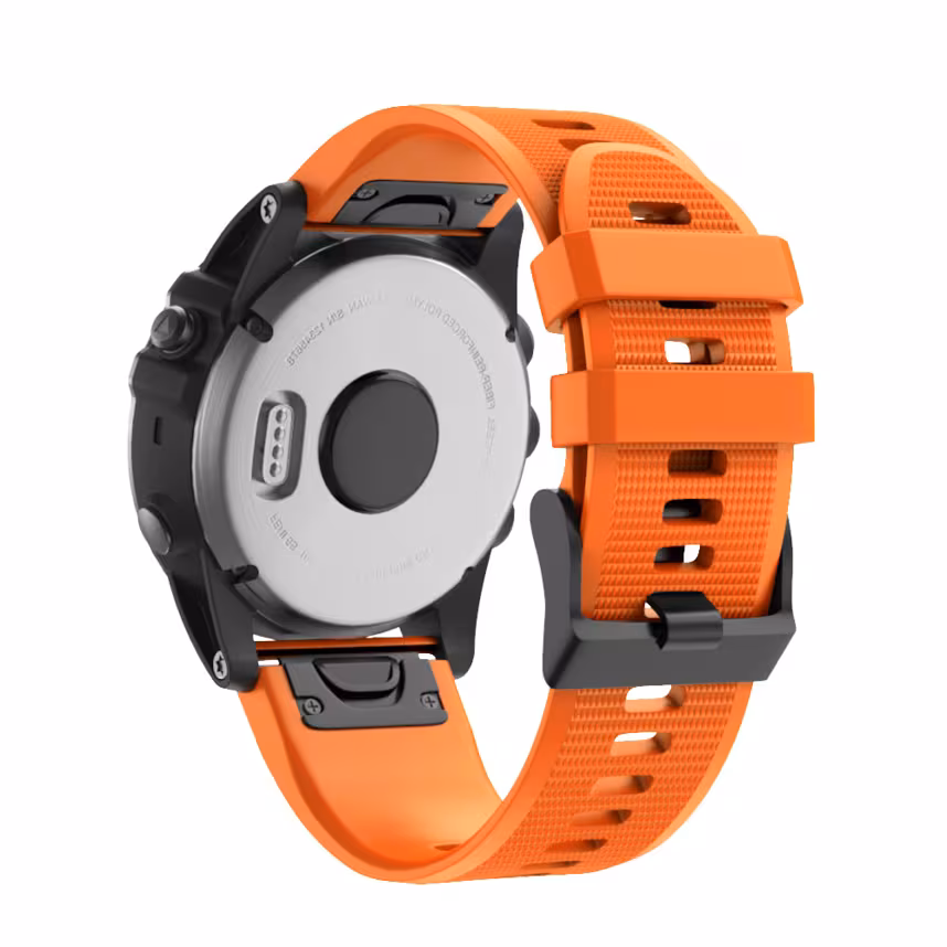 Mika Uhrenarmband Garmin Quick Silikon 26mm orange