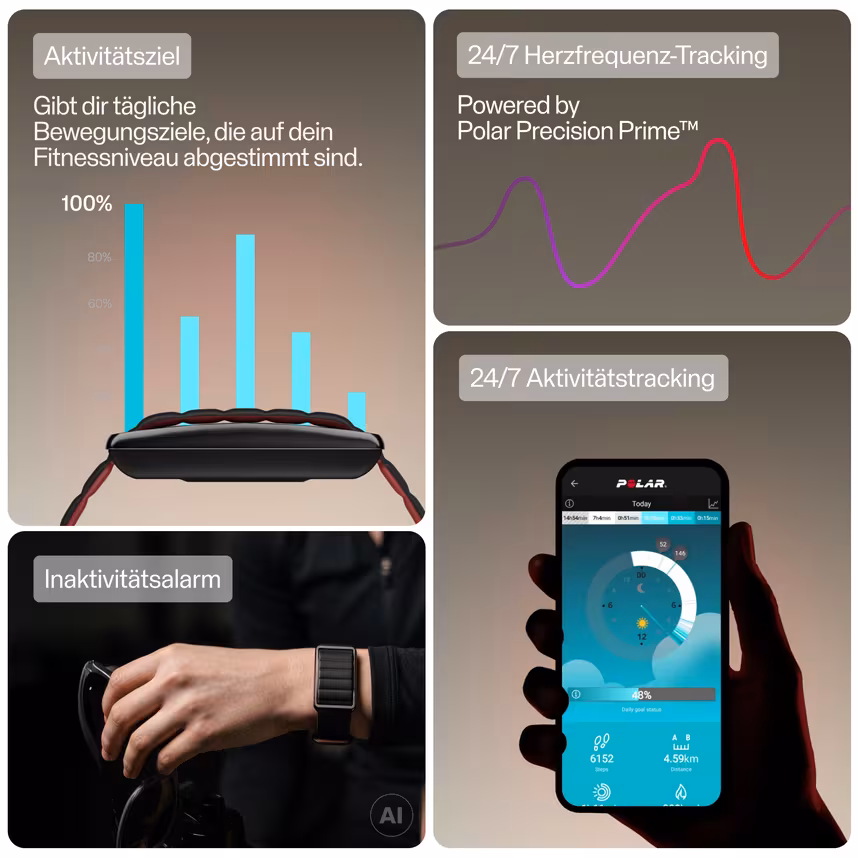 Polar Loop Gen2 Silikon Black/Red S-M