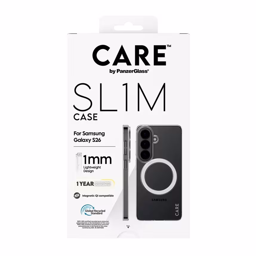 PanzerGlass Care SL1M Case Samsung Galaxy S26 Clear