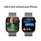 Apple Watch S10 LTE 46mm Natural Titanium+Milanese Loop S/M