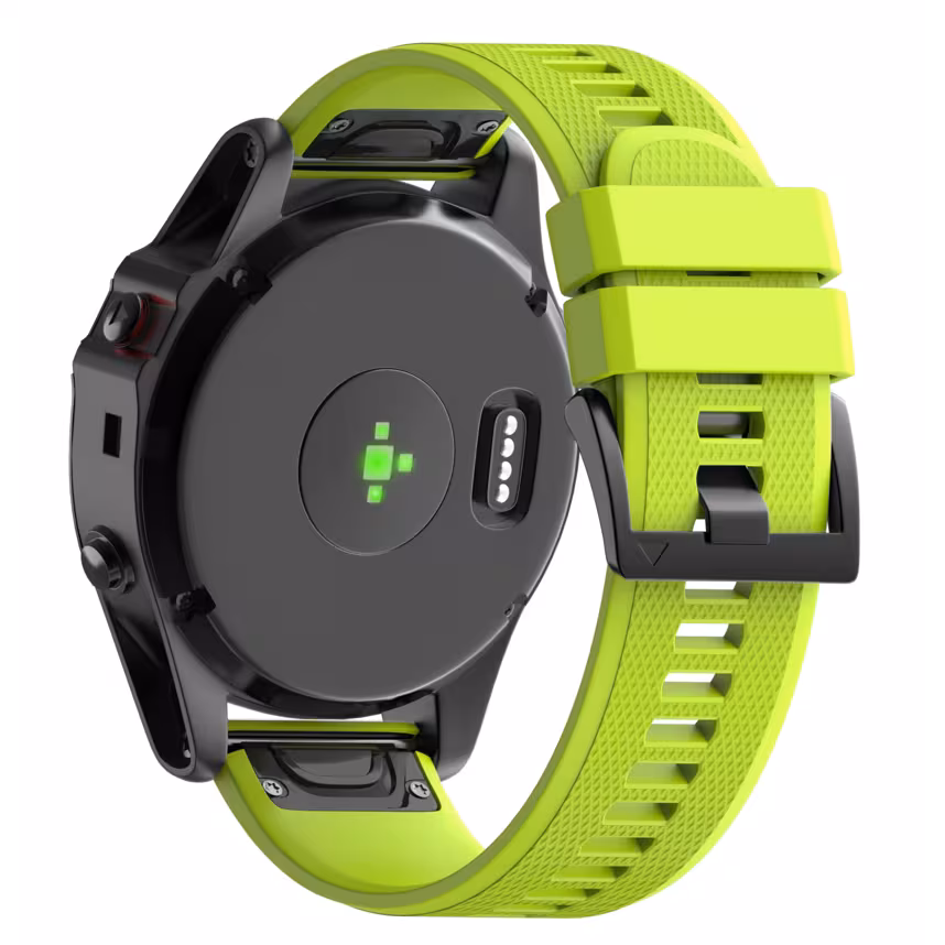 Mika Uhrenarmband Garmin Quick Silikon 26mm neon gr&uuml;n