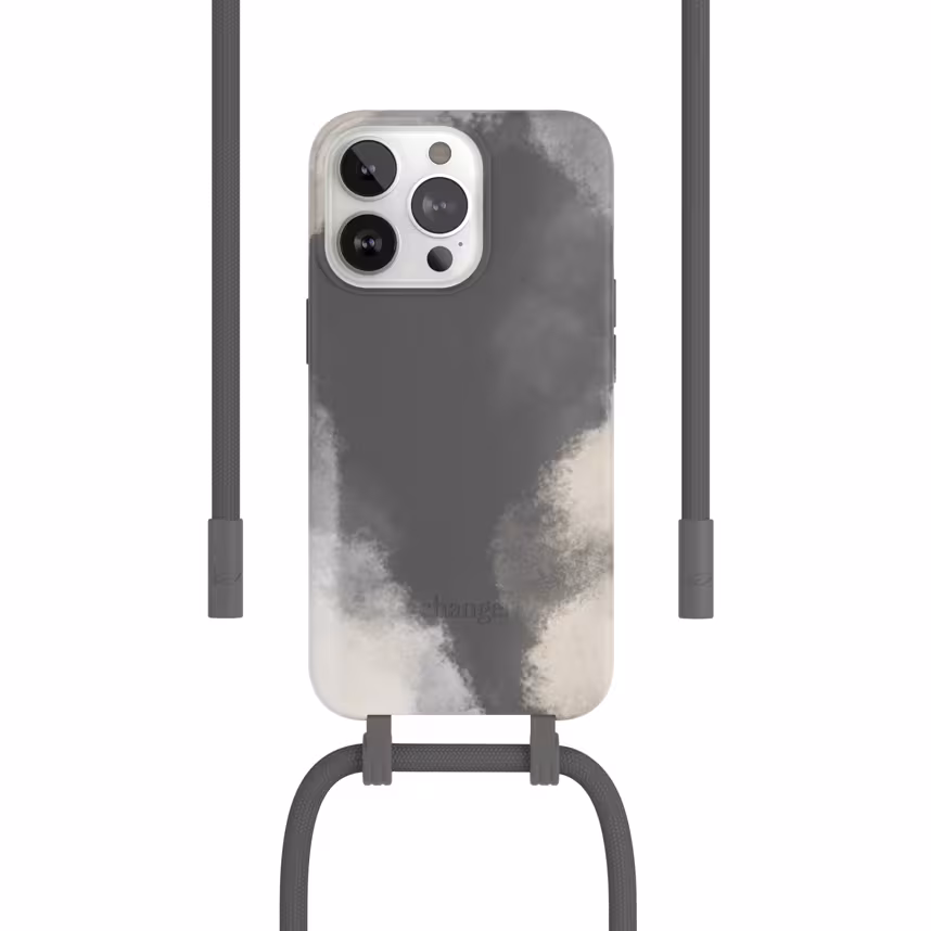 Woodcessories Change Case Batik iPhone 13 Pro grau