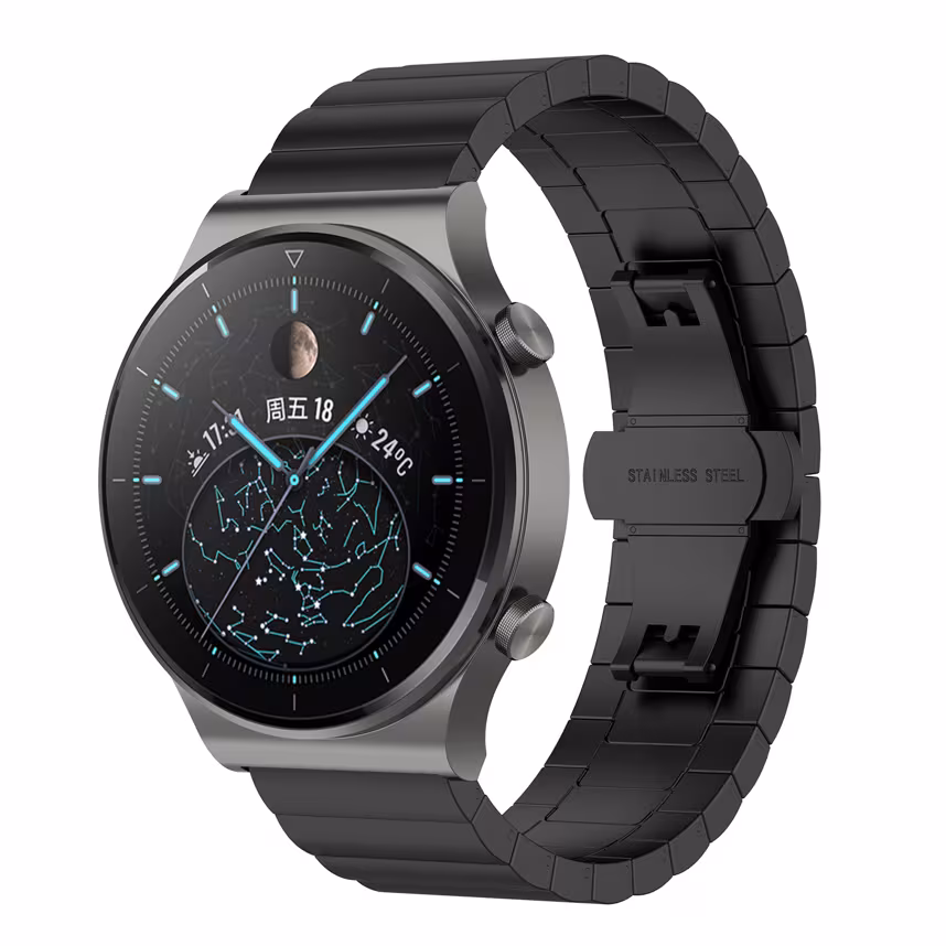 Felixx Smartwatcharmband Edelst./Butterfly Black-Universal 22mm
