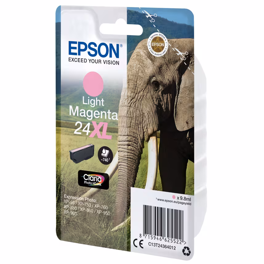 Epson 24XL T2436 Tinte Photo Light Magenta 9,8ml
