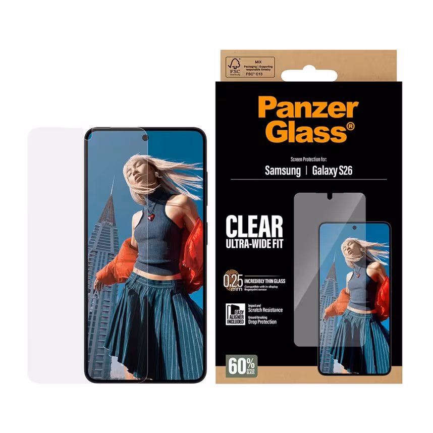 PanzerGlass Glas Samsung Galaxy S26 Ultra-Wide-Fit w. EasyAligner