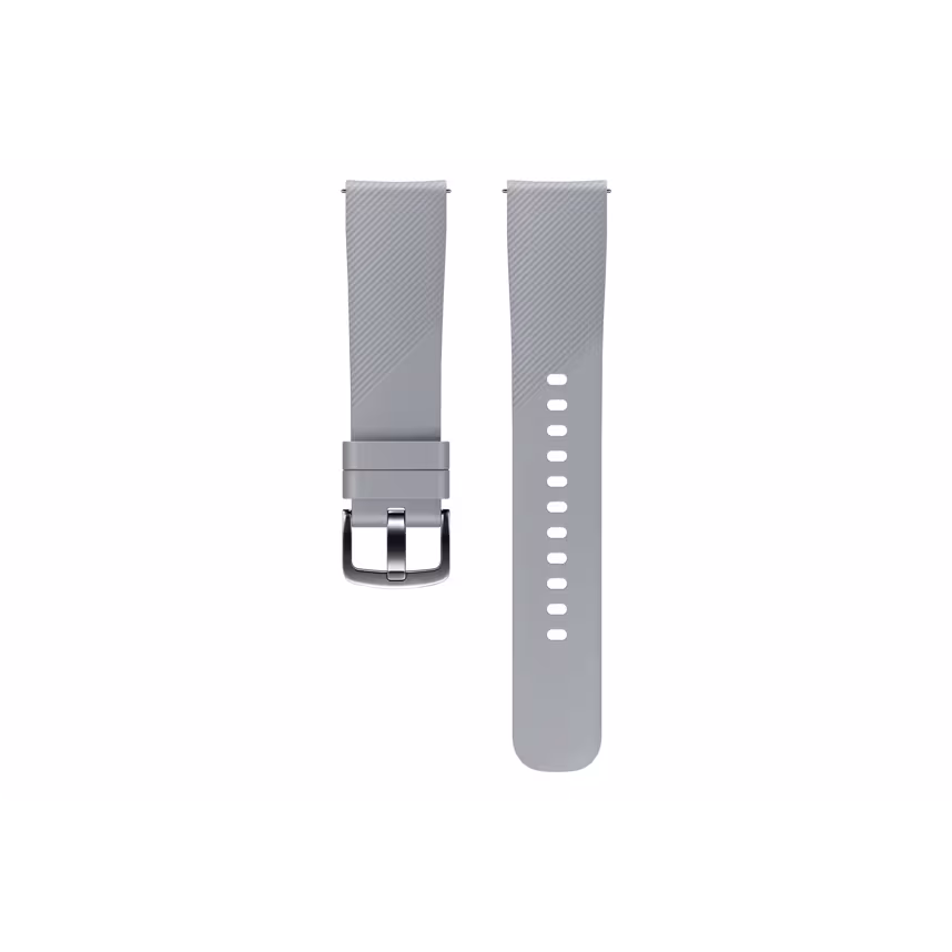 Samsung Band 20mm Sport Armband Silikon Grau