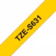 Brother TZE-631 Schriftband gelb/schwarz 12mm