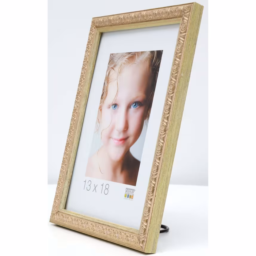 Bilderrahmen Deknudt 15x20cm Kunststoff gold S95LA1
