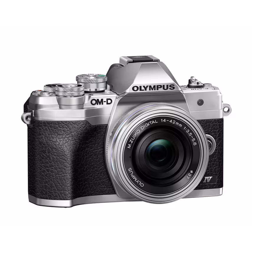 Olympus OM-D E-M 10 MARK IV silber + 14-42/3,5-5,6 EZ