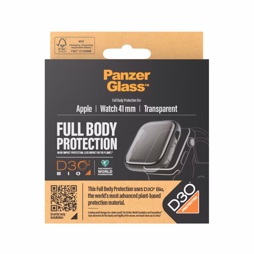 PanzerGlass Displayschutz Full Body Apple Watch 9 /41mm