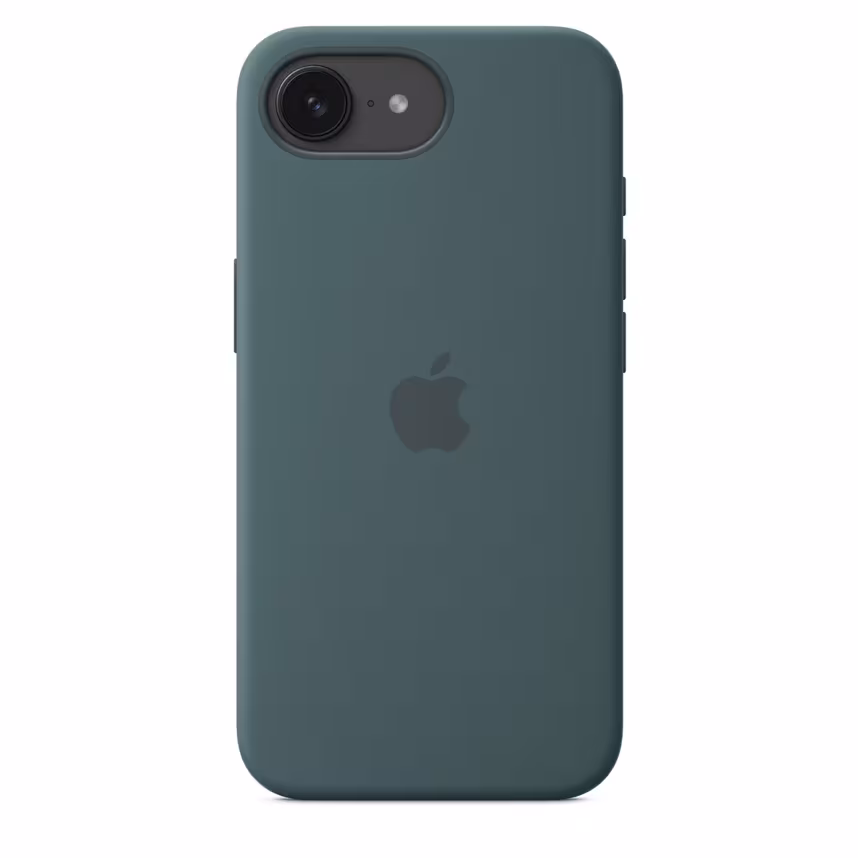 Apple iPhone 16e Silikon Case seegrün