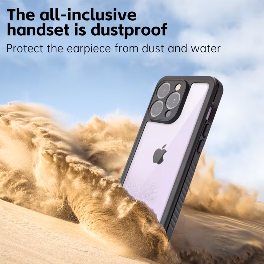 felixx IP68 Waterproof case Black - Apple iPhone 15 Pro Max