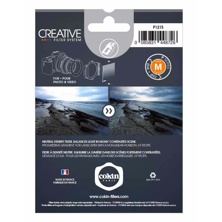 Cokin A121S Verlauf Grau G2S