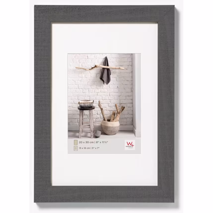 Bilderrahmen Home 30x40cm Holz grau
